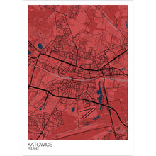Load image into Gallery viewer, Map of Katowice, Poland