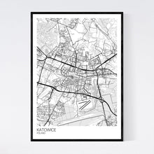 Load image into Gallery viewer, Katowice City Map Print