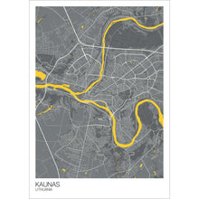 Load image into Gallery viewer, Map of Kaunas, Lithuania