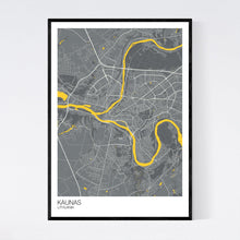 Load image into Gallery viewer, Map of Kaunas, Lithuania