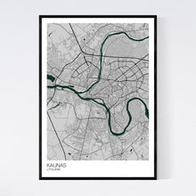 Load image into Gallery viewer, Kaunas City Map Print