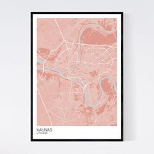 Load image into Gallery viewer, Kaunas City Map Print