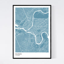 Load image into Gallery viewer, Kaunas City Map Print
