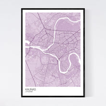 Load image into Gallery viewer, Kaunas City Map Print
