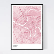 Load image into Gallery viewer, Kaunas City Map Print