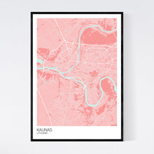 Load image into Gallery viewer, Kaunas City Map Print