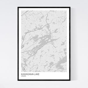 Kawagama Lake Region Map Print