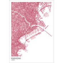 Load image into Gallery viewer, Map of Kawasaki, Japan