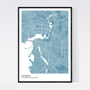 Kazan City Map Print