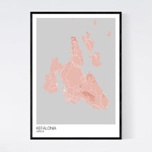 Load image into Gallery viewer, Kefalonia Island Map Print