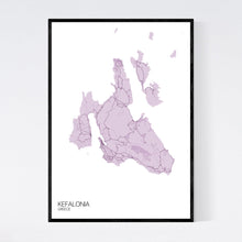 Load image into Gallery viewer, Kefalonia Island Map Print