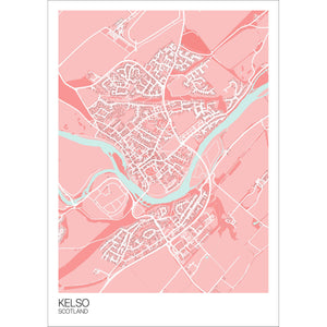 Map of Kelso, Scotland
