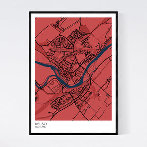 Kelso Town Map Print