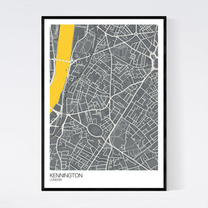 Map of Kennington, London