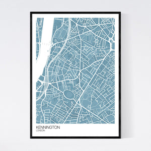 Kennington Neighbourhood Map Print