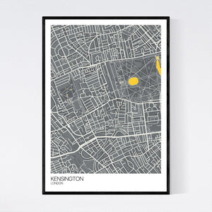Kensington Neighbourhood Map Print