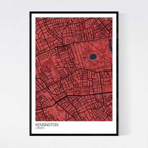 Map of Kensington, London