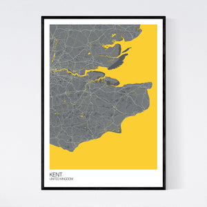 Kent Region Map Print