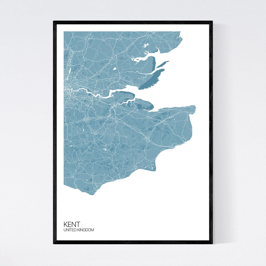 Kent Region Map Print