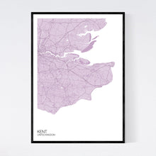 Load image into Gallery viewer, Map of Kent, United Kingdom