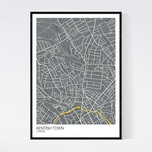 Kentish Town Neighbourhood Map Print
