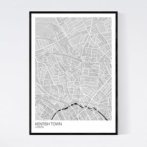 Map of Kentish Town, London