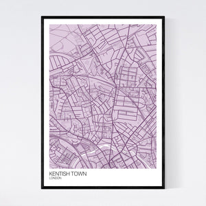 Kentish Town Neighbourhood Map Print
