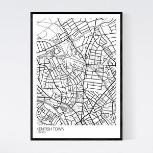Kentish Town Neighbourhood Map Print