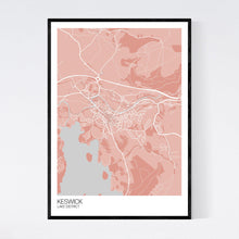 Load image into Gallery viewer, Keswick Town Map Print