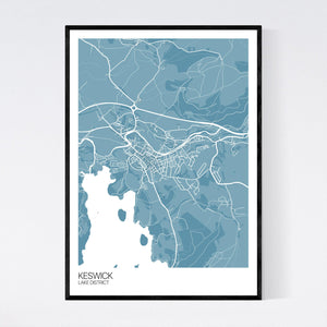 Keswick Town Map Print