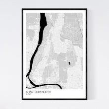 Load image into Gallery viewer, Khartoum North City Map Print