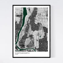 Load image into Gallery viewer, Khartoum North City Map Print