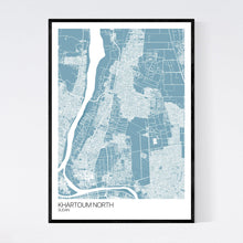 Load image into Gallery viewer, Khartoum North City Map Print