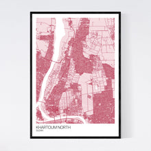 Load image into Gallery viewer, Khartoum North City Map Print