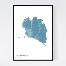 Load image into Gallery viewer, Kho Pha Ngan Island Map Print