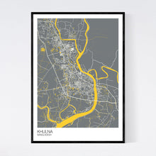 Load image into Gallery viewer, Khulna City Map Print