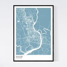 Load image into Gallery viewer, Khulna City Map Print