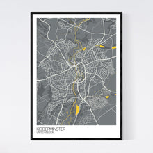 Load image into Gallery viewer, Kidderminster City Map Print