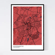 Load image into Gallery viewer, Kidderminster City Map Print
