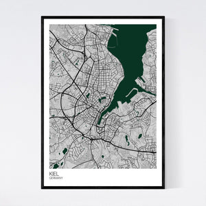 Kiel City Map Print