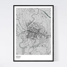 Load image into Gallery viewer, Kigali City Map Print