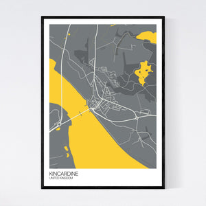 Kincardine Town Map Print