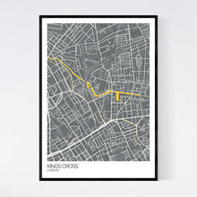 Load image into Gallery viewer, Kings Cross Neighbourhood Map Print