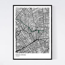 Load image into Gallery viewer, Kings Cross Neighbourhood Map Print