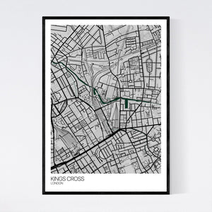 Kings Cross Neighbourhood Map Print