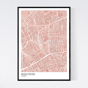 Kings Cross Neighbourhood Map Print