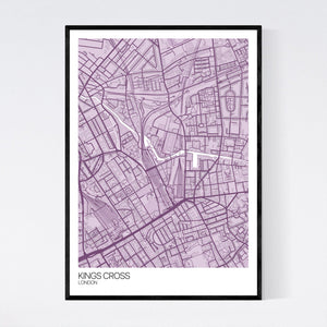 Kings Cross Neighbourhood Map Print