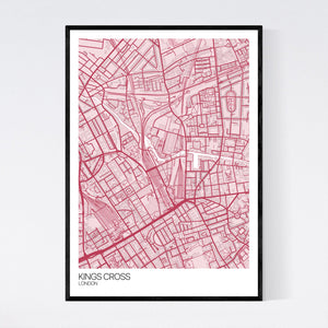 Kings Cross Neighbourhood Map Print