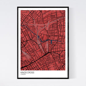 Kings Cross Neighbourhood Map Print