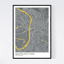 Load image into Gallery viewer, Kingston upon Thames City Map Print